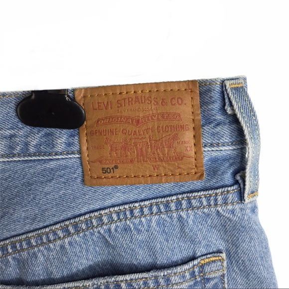 Levi's 501 High Rise Denim Shorts - Picture 3 of 4